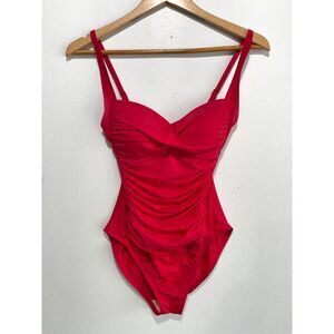La Blanca swimsuit one piece summer beach vacation red women 6